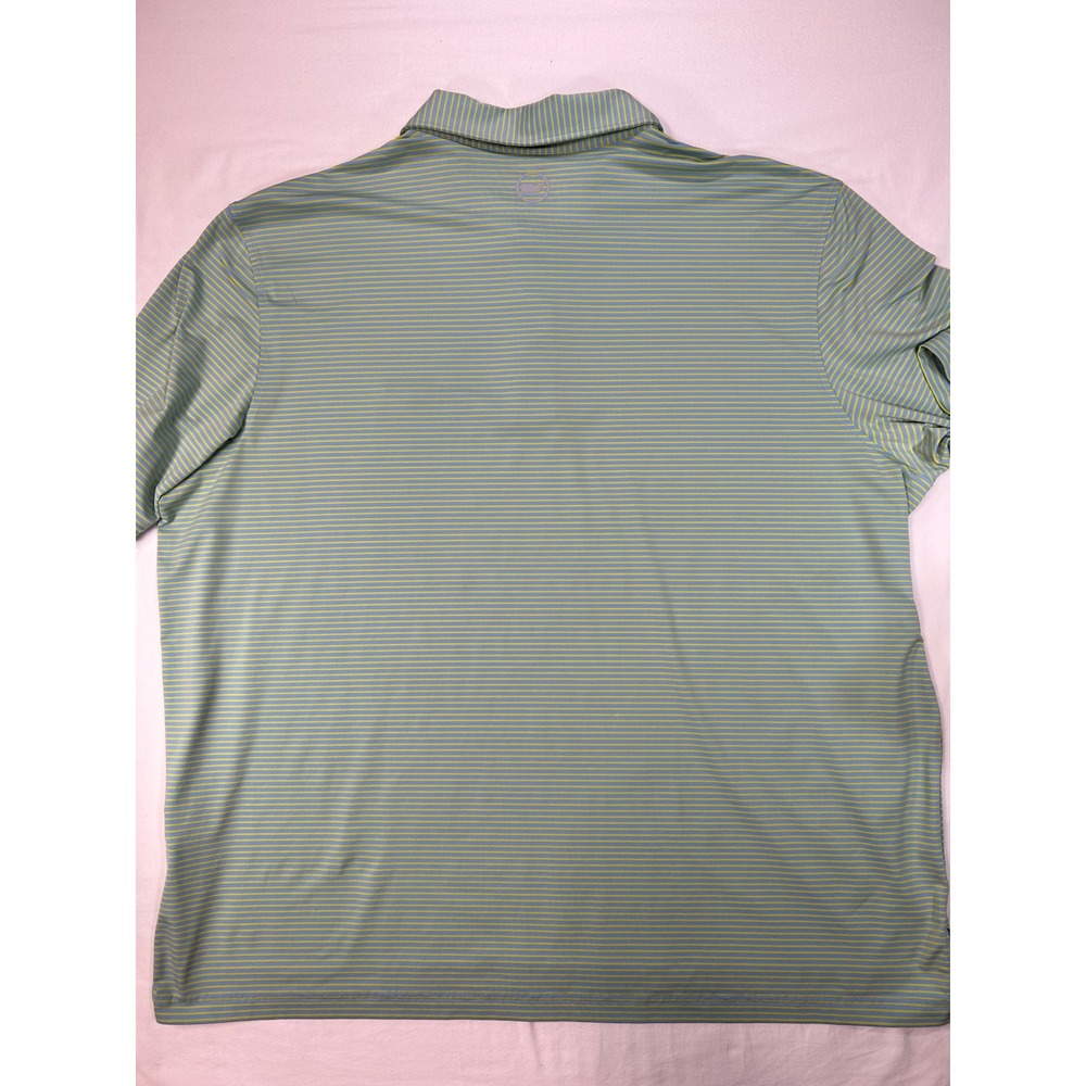 Vineyard Vines On-The-Go Sankaty Polo Shirt Mens 3XB Blue Green Striped Golf XL - Picture 6 of 7